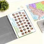 World Map & Leaders Reference Page | Geography Learning Chart for Kids