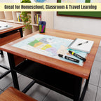 Canada Map | 11×17 Laminated Dry Erase Study Map (Double-Sided) | Geography Learning Chart for Kids