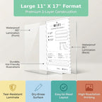 Five laminated Wi-Fi information posters with simple illustrations and QR codes for audio lessons. — view 3