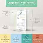 Set of laminated WiFi information posters with QR codes for narrated audio lessons — view 3