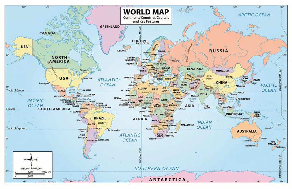 Two laminated map posters for kids: USA map and world map with QR codes for audio lessons. — view 4