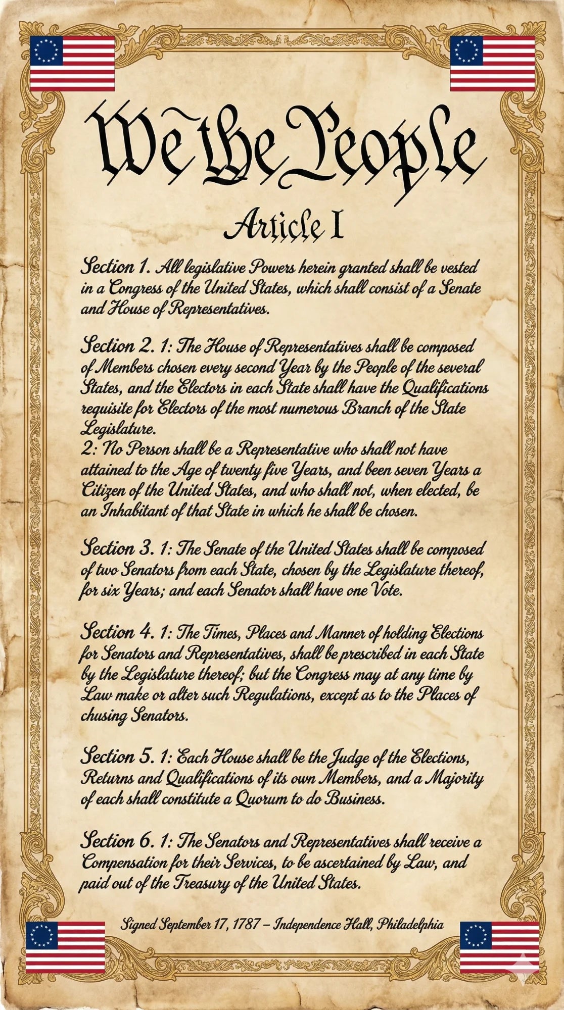 Twelve laminated civics posters covering the Bill of Rights, Constitution, Declaration of Independence, and related topics — view 8