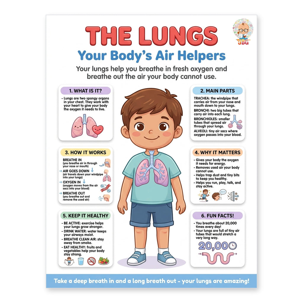 Laminated human body anatomy poster set with QR codes for narrated audio lessons — view 7