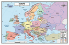 Nine laminated world map posters for kids, including Africa, Asia, Europe, USA, Canada, and more with QR codes. — view 9